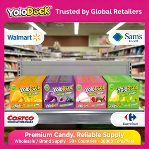 Caramelle Gommose Halal Pelabili Assortite con Succo di Frutta Reale, Morbide e Masticabili, Dolciumi Originali all'Ingrosso OEM per Rivenditori YOLODUCK - Product Image 4