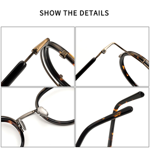 2526K Retro Vòng Khung Nhật Bản Handmade Kính Nghệ Thuật Thời Trang Cá Nhân Khung Quang Học - Product Image 6