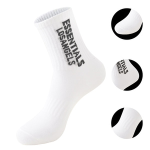 Essentials Los Angeles Ankle Socks Men's Breathable Sweat Absorbing Running Sports Socks Solid Color Daily Wear - Product Image 2