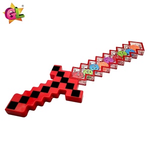 Ánh sáng lên đồ chơi 9 ánh sáng lên trong suốt sáng bánh pixel với âm thanh lightsaber thế giới của tôi LED Pixel thanh kiếm vũ khí đồ chơi - Product Image 3