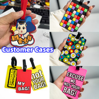 Etiqueta de Equipaje de PVC Personalizada. Ecológico. Impresión UV. Logotipo 3D. Impermeable y duradero. Identificador de Maleta. Directo de Fábrica.
