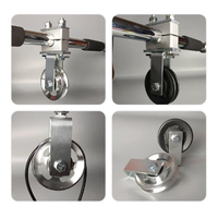 Rueda de polea plana para maquinaria de gimnasio, OEM, de aluminio sólido o hueco, paso de 100 mm