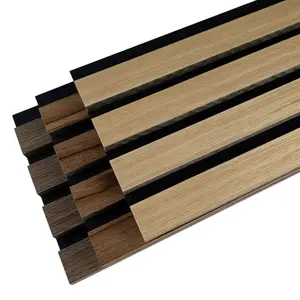 Interior Wall & Ceiling Cladding Eco Friendly Mdf Wooden Slat Fluted Acoustic Wall Panel