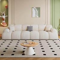 Generation Minimalistisches Sofa im Weiß-Creme-Stil – Neues Design Wohnzimmer-Sofa – Schlafsofa mit Schwammfüllung