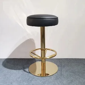 Bar Furniture Stainless Steel Legs Multi-function Bar Stool Upholstered Pu Leather Bar Chair