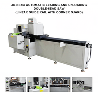 Máquina de Corte CNC JUNDE de 45 Grados con Doble Cabezal para Perfiles de Aluminio, Maquinaria para Fabricación de Ventanas y Puertas
