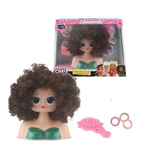 Ensemble de beauté pour enfants, jouet de coiffure, maquillage de mode, poupée tête de poupée, jouets, poupée noire - Product Image 1
