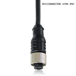 Connecteur de capteur de câble injecté étanche IP67 M12 3 broches 4 broches femelle mâle droit ou coudé à 90 degrés - Product Image 1
