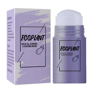 Venta al por mayor púrpura berenjena máscara Stick vitamina C barro cara máscara Stick té verde limpieza profunda arcilla máscara - Product Image 1