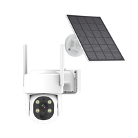 Caméra de sécurité extérieure Eseecloud App 4MP WiFi solaire PTZ 3W 7500mA IP66 étanche avec audio bidirectionnel et détection de mouvement