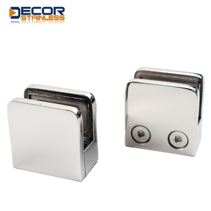 <span class=keywords><strong>Abrazadera</strong></span> para Vidrio AISI304/316, <span class=keywords><strong>Abrazadera</strong></span> para Vidrio Pequeña Tipo "D" con Respaldo Redondo - Product Image 2
