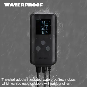 Digital Outdoor Thermostat 100-240V 10A Waterproof Temperature Controller