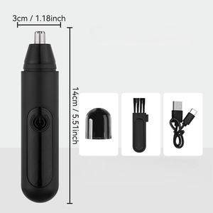 Tondeuse à poils d'oreille et de nez pour hommes et femmes Tondeuse à poils de nez rechargeable USB indolore Tondeuse à sourcils et à visage - Product Image 4