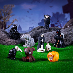 Mini Ornamenti Paesaggistici in Resina per Halloween, Set di Mini Figurine di Halloween per Accessori Fai da Te per Casa delle Bambole e Giardino - Product Image 3