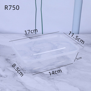 Lò Vi Sóng An Toàn Nhựa Thực Phẩm Dùng Một Lần Container Bữa Ăn Prep Container Giao Hàng Nhựa Container Thực Phẩm Có Nắp Đậy Takeaway - Product Image 3