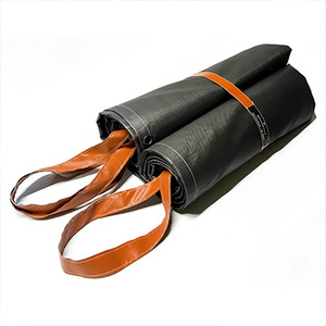 Coperta antincendio per auto elettrica sovradimensionata approvata da NFPA EN13501 6*8m 10m * 10m coperta antincendio rivestita in silicone - Product Image 1