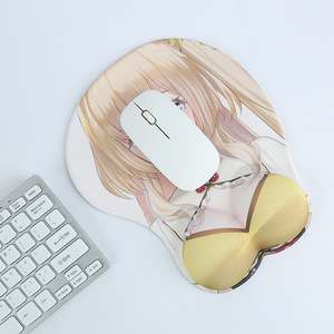 مخصص مصنع 3D أنيمي جميلة فتاة الجمال دعم المعصم لوحة ماوس الكرتون عدم الانزلاق منصات الألعاب الماوس سيليكون أنيمي لطيف فتاة - Product Image 2
