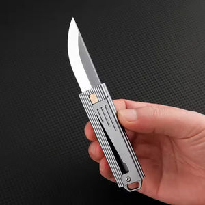 Mini Cuchillo Plegable Táctico con Mango de Aluminio, Hoja de Acero, para Camping, Defensa Personal, Supervivencia, EDC - Product Image 1