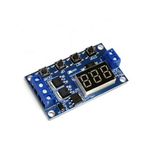 DC 12V 24V รีเลย์หน่วงเวลาแบบดิจิตอล LED คู่ MOS พร้อมวงจรควบคุมเวลา  โมดูลควบคุมการหน่วงเวลา DIY - Product Image 1