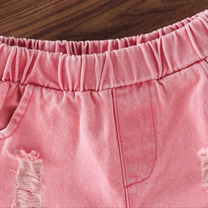 Abbigliamento per Bambine 4-7 Anni, Top Estivo con Fiocco Raffinato, <span class=keywords><strong>Shorts</strong></span> in Denim Senza Maniche con Stampa Animalier, Elegante e Traspirante - Product Image 5