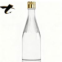 Meistverkaufte Standard Klare Glasflasche für Spirituosen, Lebensmittelechter Behälter für Whiskey, Brandy & Tägliche Spirituosenverpackung