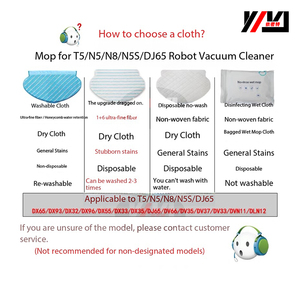 Tampons de nettoyage jetables et lavables pour robot aspirateur Ecovacs <span class=keywords><strong>Deebot</strong></span> <span class=keywords><strong>920</strong></span> 950 T5 T8 N8 – Lot en vrac pour usine - Product Image 2