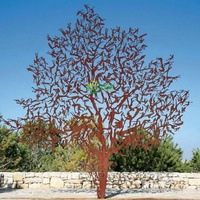 Personnalisé en usine OEM ODM moderne de haute qualité grande décoration de jardin en métal rouillé Sculpture en acier corten