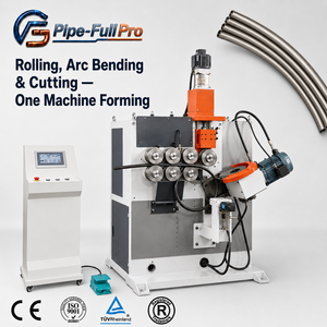 CNC Tube Roll <b>Bending</b> <b>Machine</b> for Solar Frame Round Square Rectangular Aluminum Stainless Steel Pipe Ring Circle Cutting Forming - Product Image 1