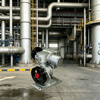 Actionneur électrique industriel multi-tours 220V 380V 50HZ, moteur à couple élevé, étanche IP67, ISO 5211 pour raffinerie de pétrole