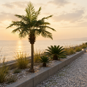 Cycad artificiali per la decorazione di pavimenti in ambienti come agriturismi, club, centri commerciali, corridoi e per paesaggi tropicali. - Product Image 4