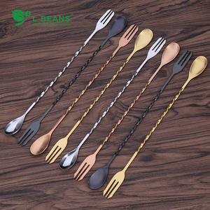 Cuchara de Barra de Acero Inoxidable de 32 cm, Cuchara para Mezclar de Estilo Minimalista, Diámetro <5 cm - Product Image 1