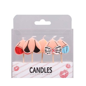 เทียนวันเกิดทรงศิลปะแบ<span class=keywords><strong>บ</strong></span>ไร้ควันเทียนแฟนซีบิกินี่สไตล์ใหม่ - Product Image 1
