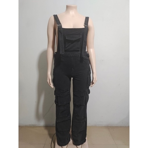 Pantalones Vaqueros Holgados con Múltiples Bolsillos, Mono de Moda para Mujer - Product Image 4