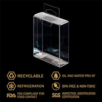 Boîte Pliante RPET en Plastique Transparent Imprimé Personnalisé Personnalisable Cadeau et Artisanat Pvc Emballage de Plantes pour Animaux Personnalisable Logo Accepté