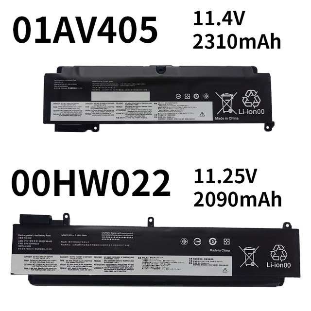 01AV405 Laptop Battery for for ThinkPad T460S T470S Rear 24Wh CE RoHS Certified in Stock 12-Month Warranty 100% Capacity