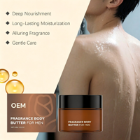 Beurre corporel parfumé pour homme en marque blanche – Soin quotidien non gras, hydratation intense – Crème corporelle personnalisée OEM/ODM pour homme