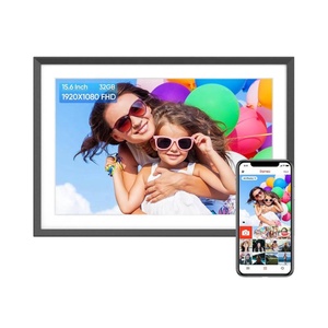 Digital Picture <b>Frame</b>, 15.6 Inch <b>Large</b> Frameo Digital <b>Photo</b> <b>Frame</b> WiFi, 32GB IPS Touch Screen Wall-Mounted, Share Picture Video - Product Image 1