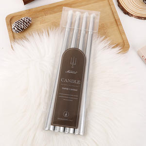 럭셔리 유럽 스타일 테이퍼 캔들 기둥 무향 높은 촛대 파티 단서 이벤트 저녁 식사 크리스마스 추수 감사절 결혼식 - Product Image 5