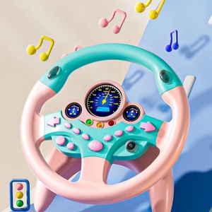 Volant de voiture en plastique pour enfants, jouet éducatif interactif de simulation de conduite pour le jeu parent-enfant - Product Image 1