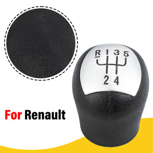 Renault Car Gear <b>Shift</b> <b>Knob</b> 5-Speed Leather Ergonomic Manual Transmission <b>Shift</b> Lever Handle - Product Image 2