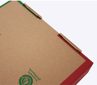 Boîte à pizza imprimée flexographie avec logo personnalisé 9 10 11 12 14 Emballage en carton ondulé à emporter de 18 pouces Boîte en carton de papier pour pizza