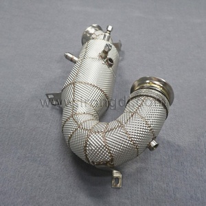 Downpipe catalysé pour Mercedes-Benz GT50 GT53 E53 3.0T en acier inoxydable 304 avec bouclier thermique – Échappement haute performance pour voiture - Product Image 3