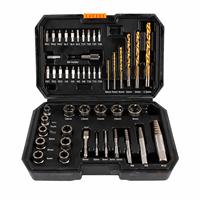 Ensemble d'outils manuels TEBAK - Boulons et écrous, perceuse courbée - Ensemble de 48 pièces / Kit. Ensemble d'outils de réparation automobile - Vis
