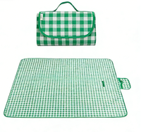 Tapis de pique-nique léger pour l'extérieur, 2x2m, carré, pour le camping et la plage