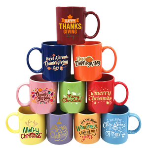 Bán buôn giá rẻ tùy chỉnh in ấn 11oz sứ Đồng bằng màu trắng thăng hoa trống cà phê Tea Cup Mug gốm cho Quà tặng khuyến mãi sử dụng - Product Image 1