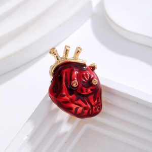Großhandel medizinische Ausrüstung Souvenirs Doktor Brosche Cartoon menschliche Orgel Brust Blume Doktor Krankens ch wester Herz Brosche Legierung Pin - Product Image 2