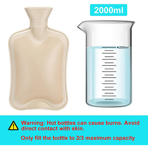 Dropshipping <strong>Hot</strong> <strong>Water</strong> <strong>Bottle</strong> With Plush Cover 2L PVC <strong>Hot</strong> <strong>Water</strong> Bag <strong>for</strong> Neck Shoulder Pain and Hand <strong>Feet</strong> Warmer Menstrual Cramps - Product Image 2
