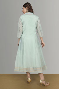 Elegante vestido de traje Chanderi para ocasiones festivas, vestido Chanderi - Product Image 6