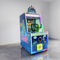 Machine de tir à balles pour enfants à monnayeur, à coup simple/double, en métal, plastique et bois, pour 6 ans et plus, avec système de sonorisation de 1 an