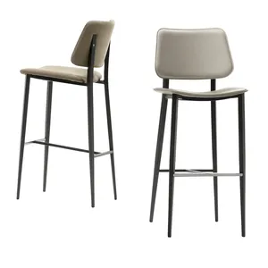 Нордический дизайнерский барный стул из нержавеющей стали простой современный высокий стул для стойки регистрации высокий барный стул